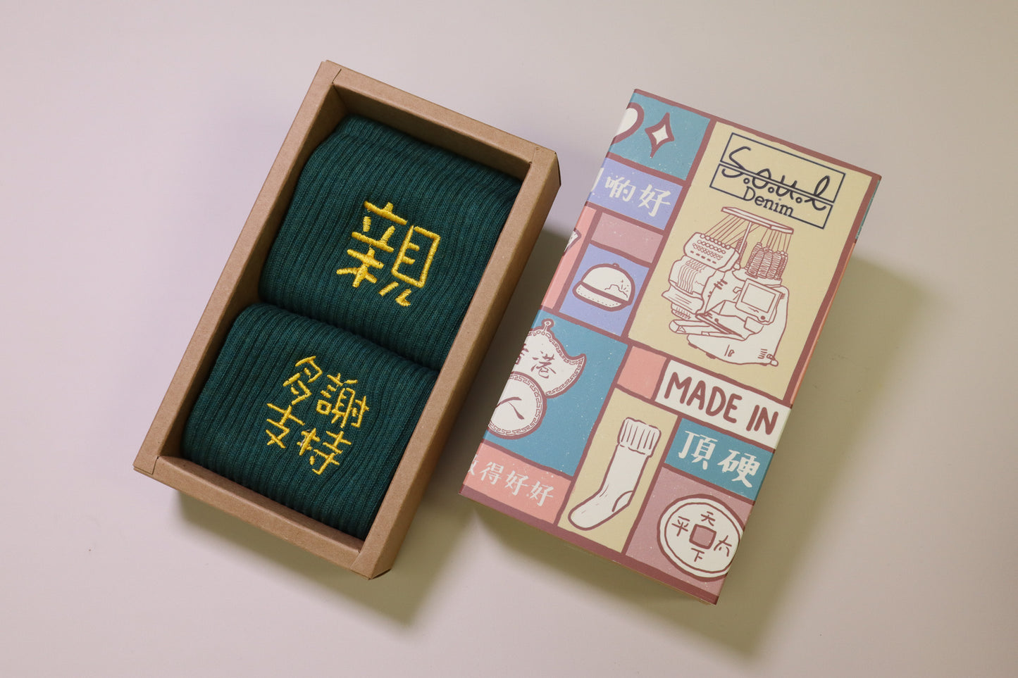 親 多謝支持|刺繡襪