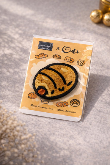 繡花燙布章