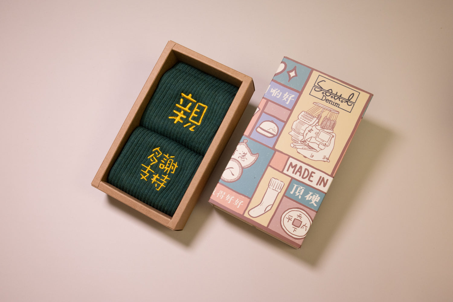 親 多謝支持｜刺繡襪
