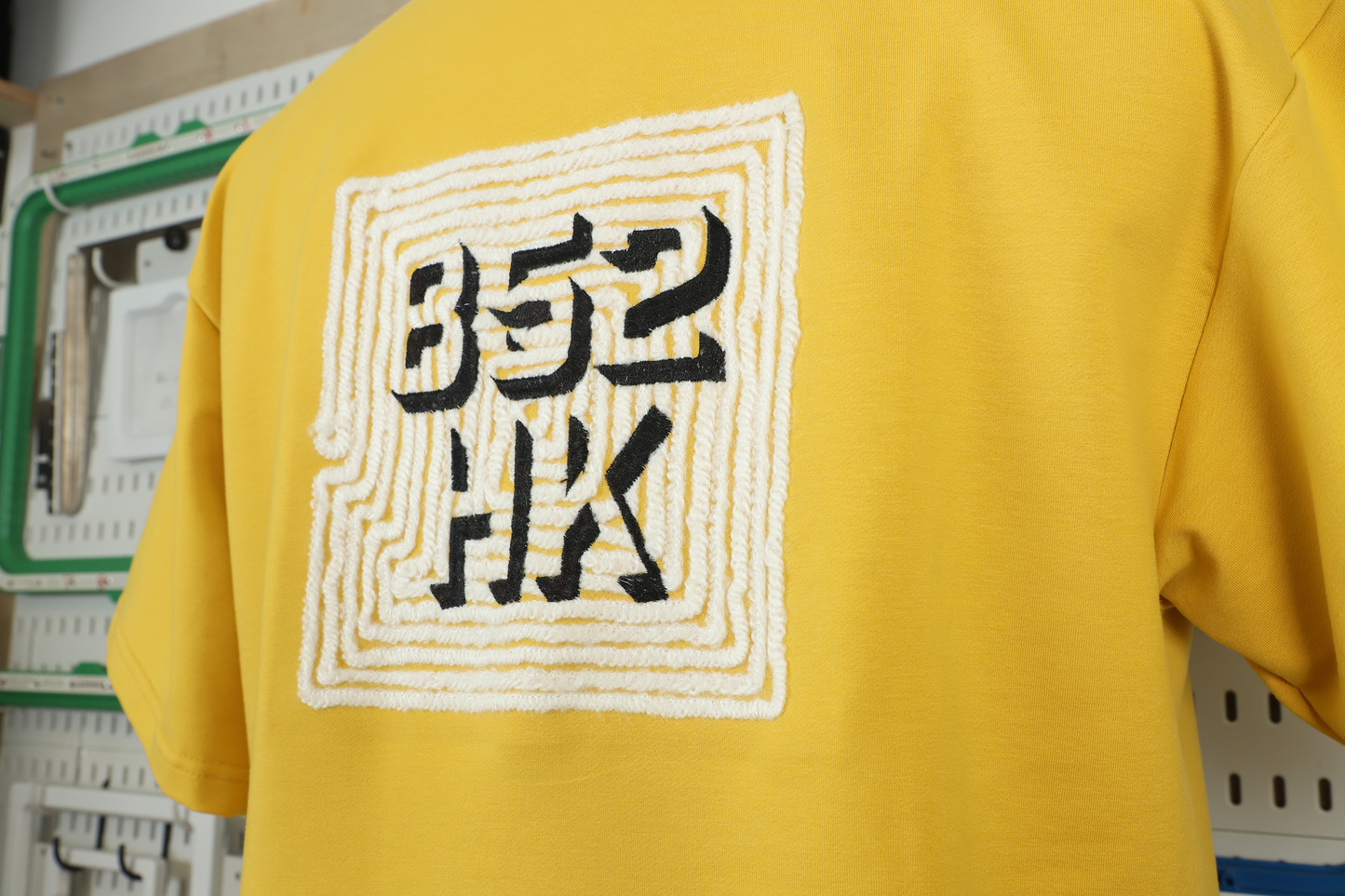 852HK 黃色圓領重磅T-shirt